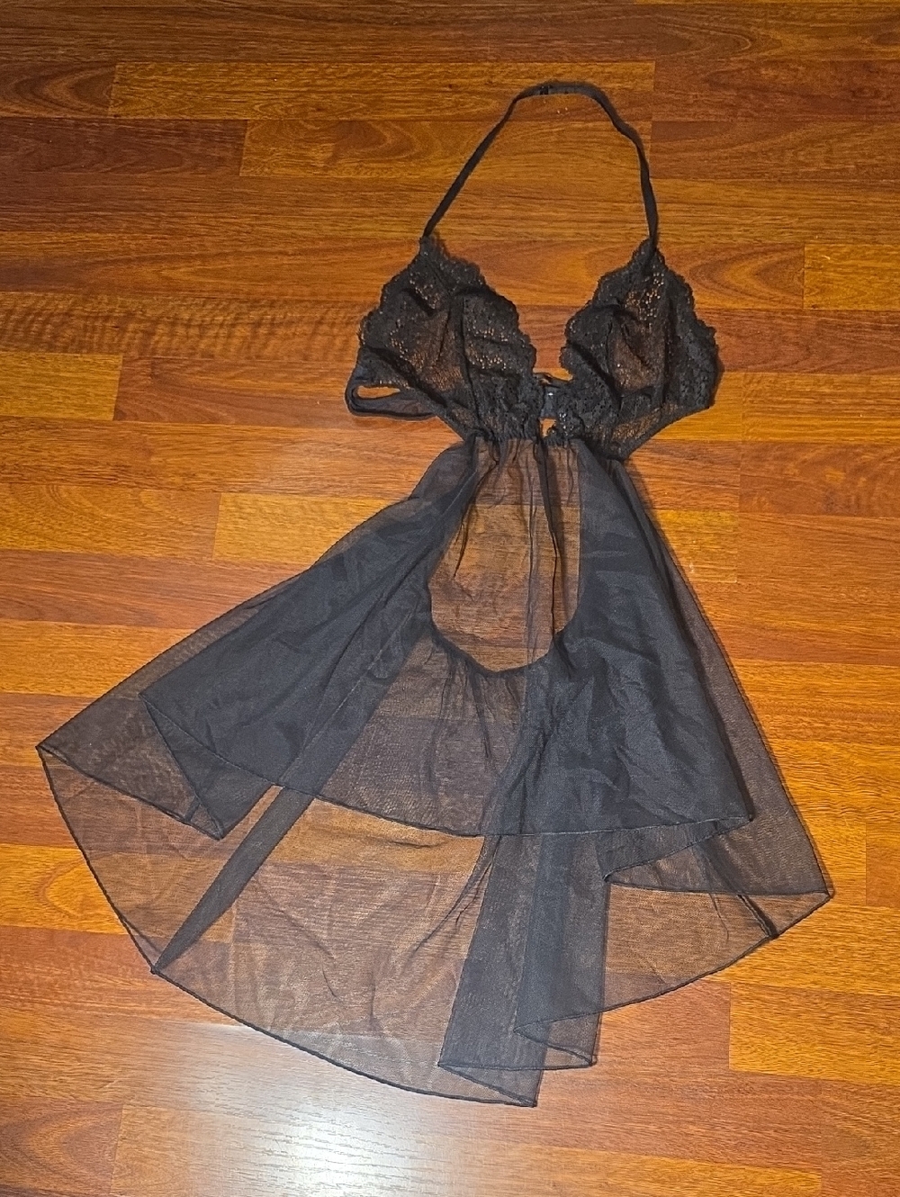 Victoria's Secret Black Sheer Mesh Lingerie
